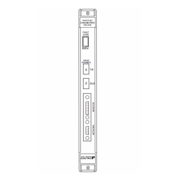 RELIANCE 0-58719-32 PRINTED CIRCUIT (NP8) PCB